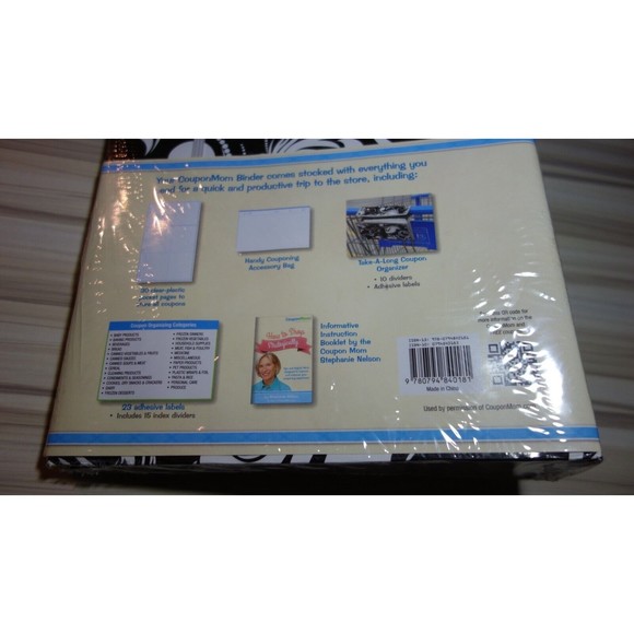 Coupon Mom!  Coupon Binder and EXTRAS Holds 300 Coupons Set NIP - B&W Damaske - Picture 8 of 8